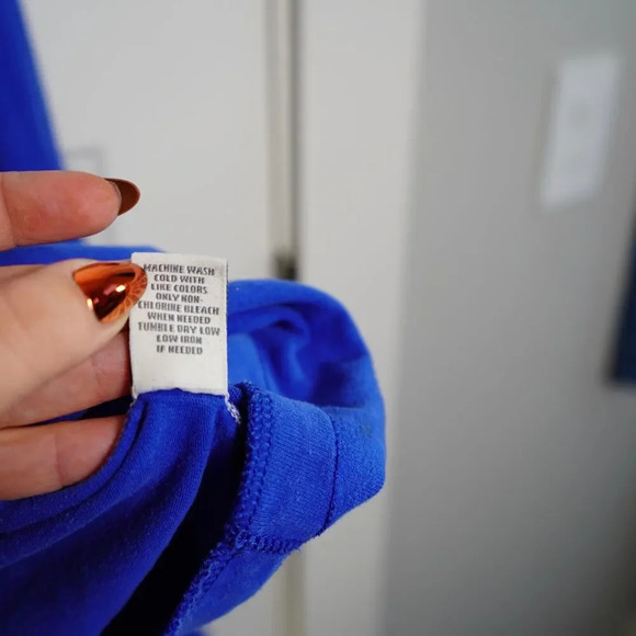 ABERCROMBIE & FITCH Pullover Shirt Sz XL Blue White‎ Moose Logo Sweatshirt - Picture 5 of 6